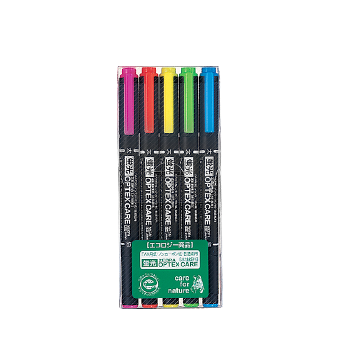 ZEBRA 옵텍스 케어 5색세트, 5색, 1세트